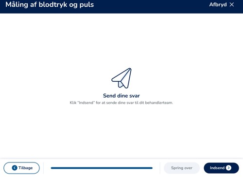 Billeder af Telma-programmet hvor målinger er indsat